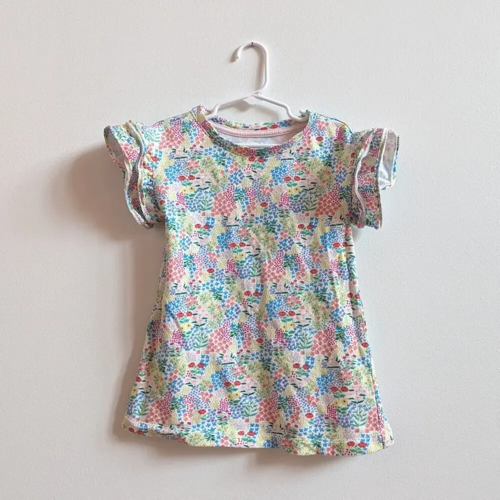 Gymboree Tunic Dress Girls Sz 2T Multi Colorful Floral